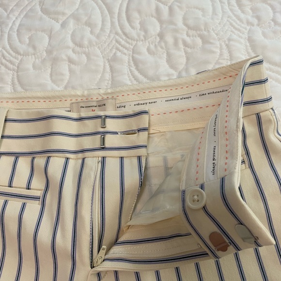 NWOT Anthropologie The Essential slim Trousers 0 - Picture 6 of 12